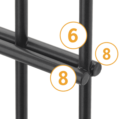 Doppelstabmatte schwer 8/6/8 mm